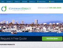 Tablet Screenshot of covenantdirectinsurance.com